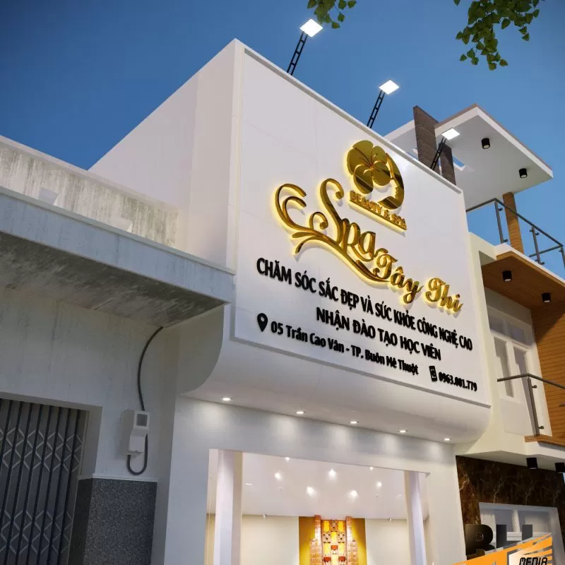 Biển Quảng Cáo Alu Chữ Nổi Mica
