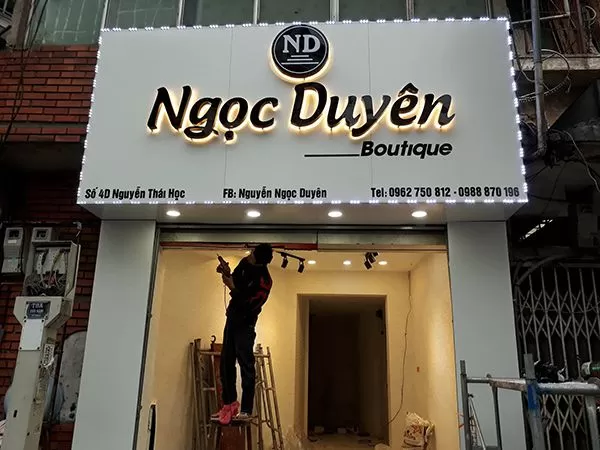 Biển Alu chữ nổi 2