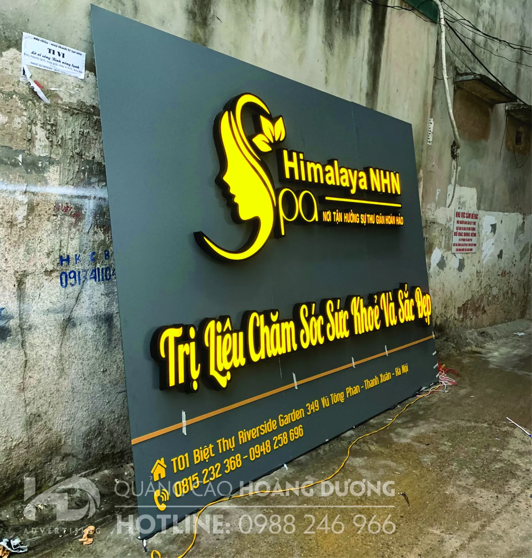 Biển Quảng Cáo Alu Chữ Nổi Mica