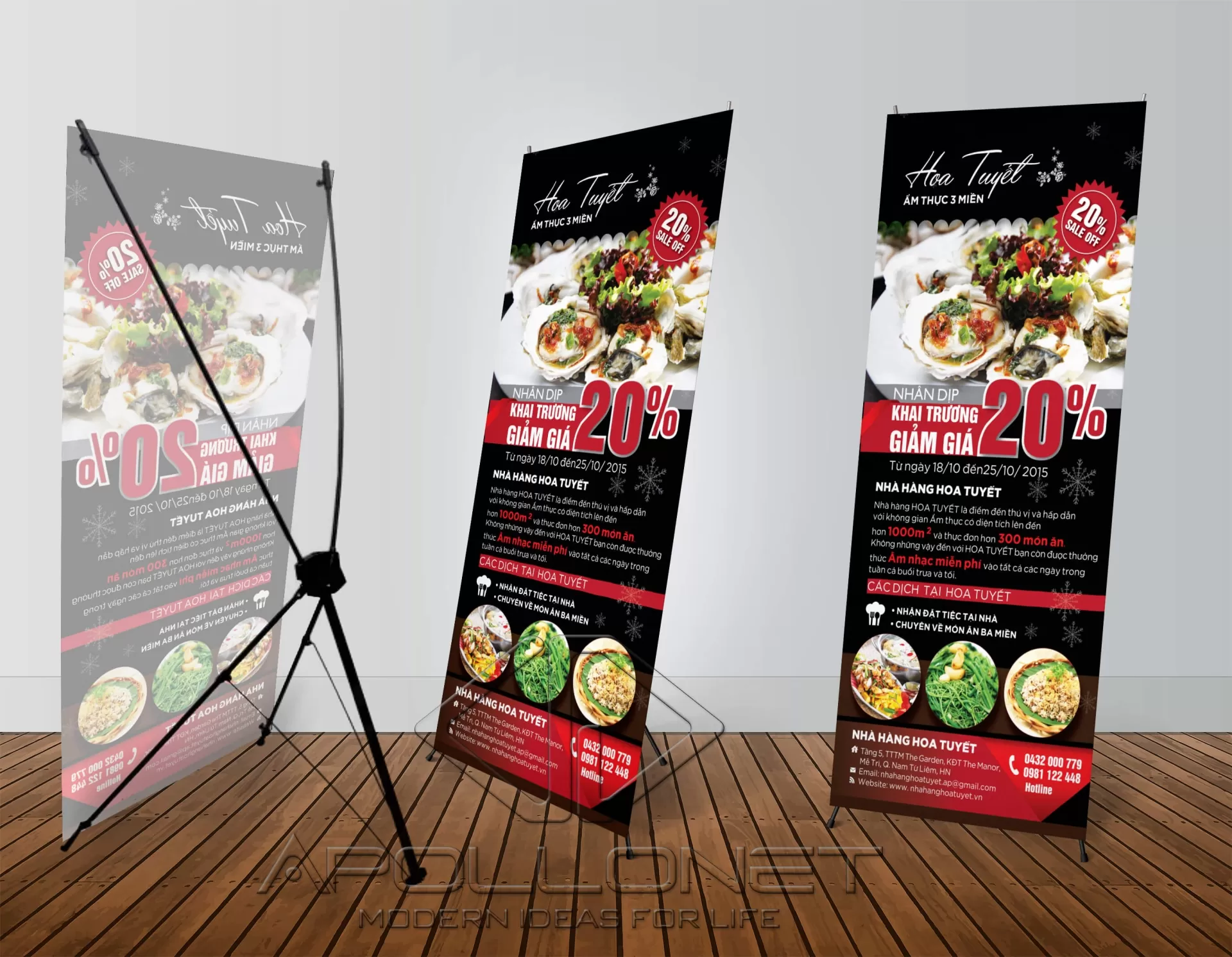 Standee chữ X Hoàng Dương – Dựng phát đứng ngay, gấp gọn trong 5 giây